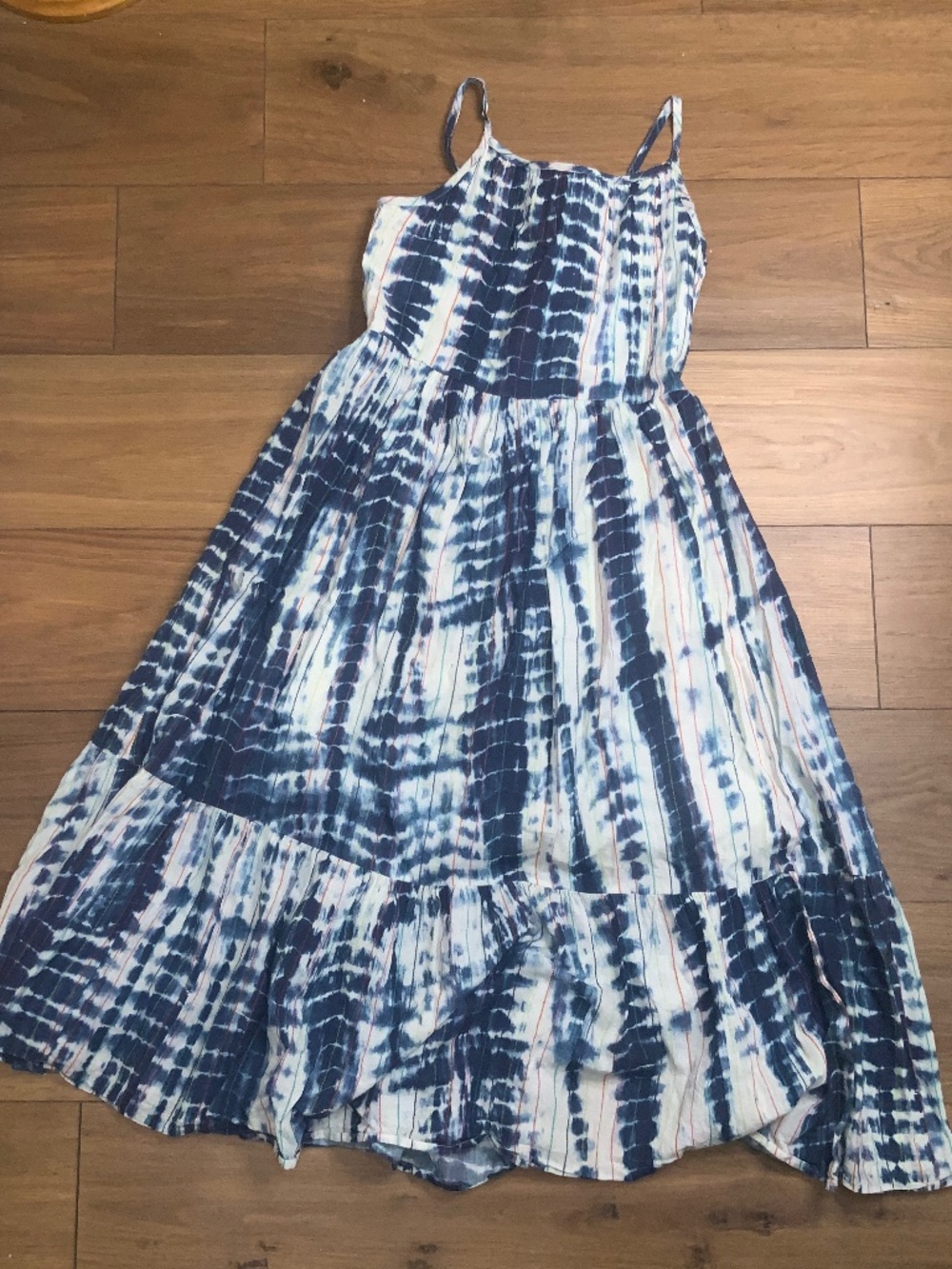 Cat & Jack Tie Dye Dress with Colorful Stripes Size XL (14/16)